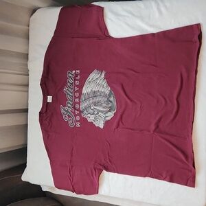 Maroon Indian Motorcycle Indianhead Skull T-Shirt 2XL